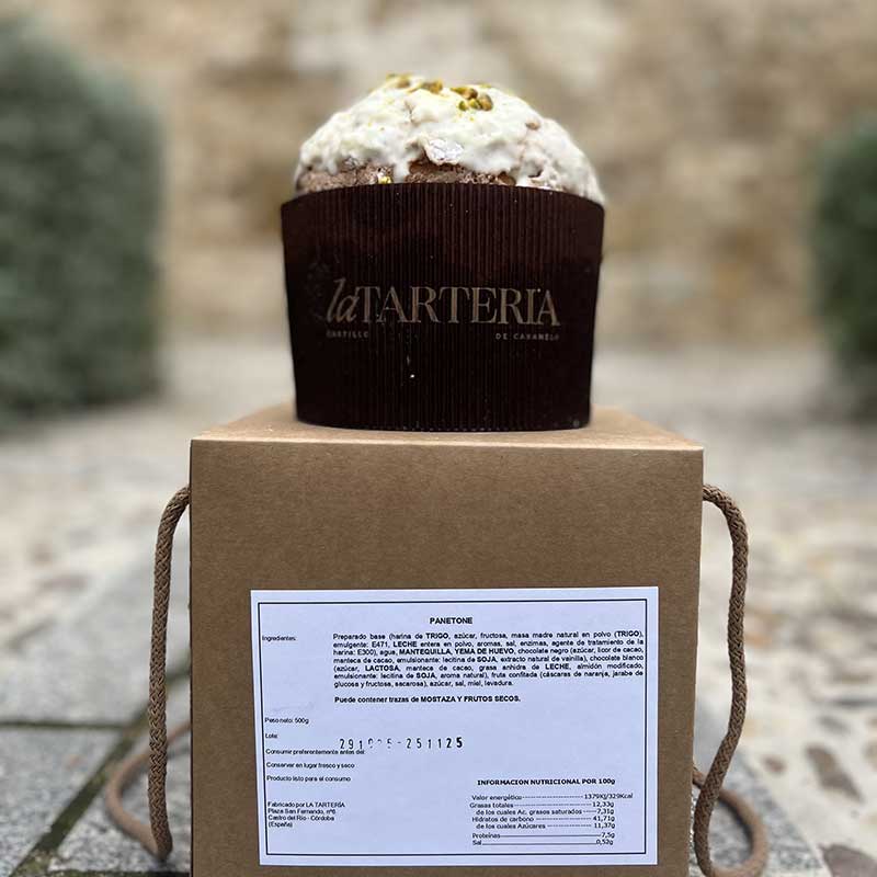 La Tartería - Pastelería artesanal en Castro del Río PANETONE DE PISTACHO Y CHOCOLATE BLANCO